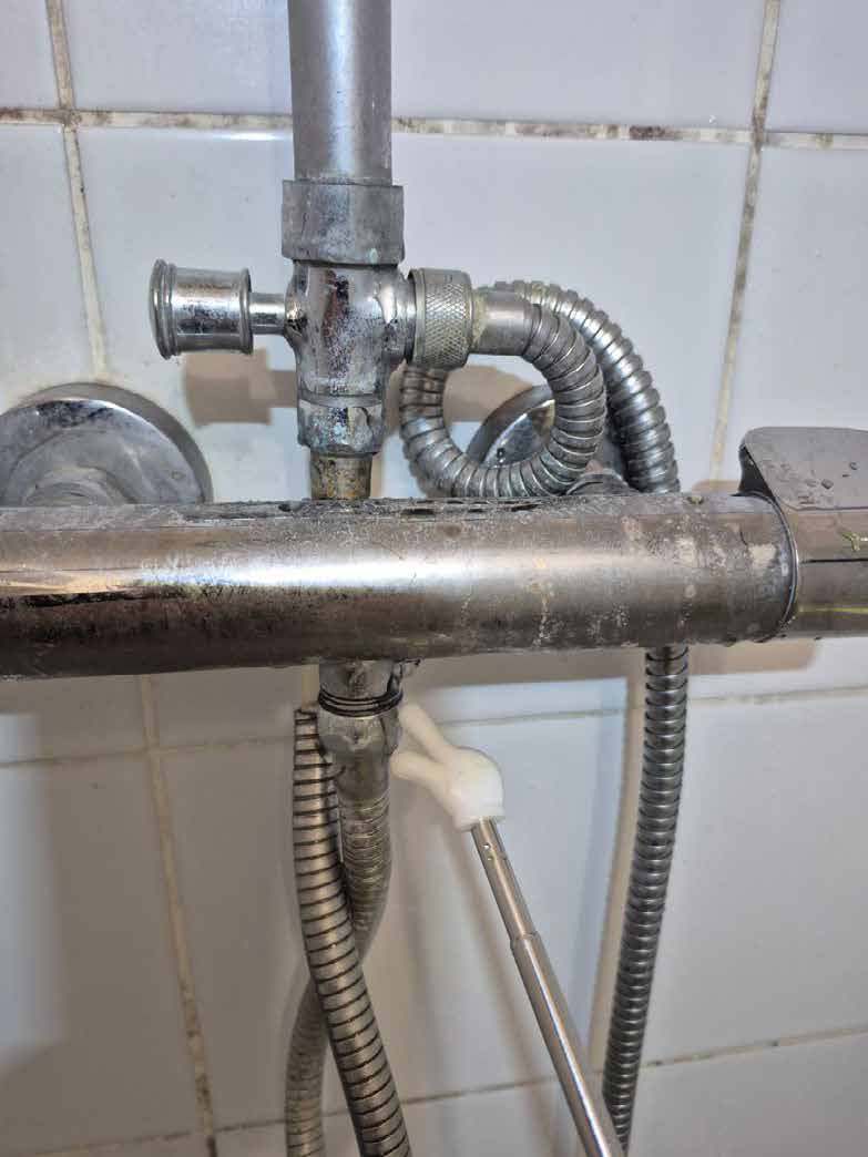 Mitigeur de douche présentant une fuite à l'utilisation